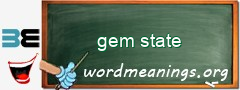 WordMeaning blackboard for gem state